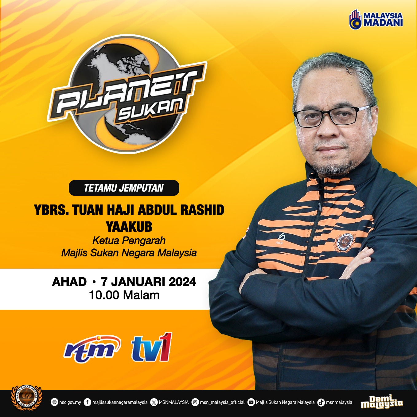 Temubual Ekslusif di Planet Sukan saluran TV1