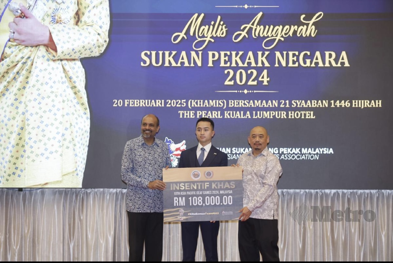 Atlet pekak negara terima insentif khas, RM108,000