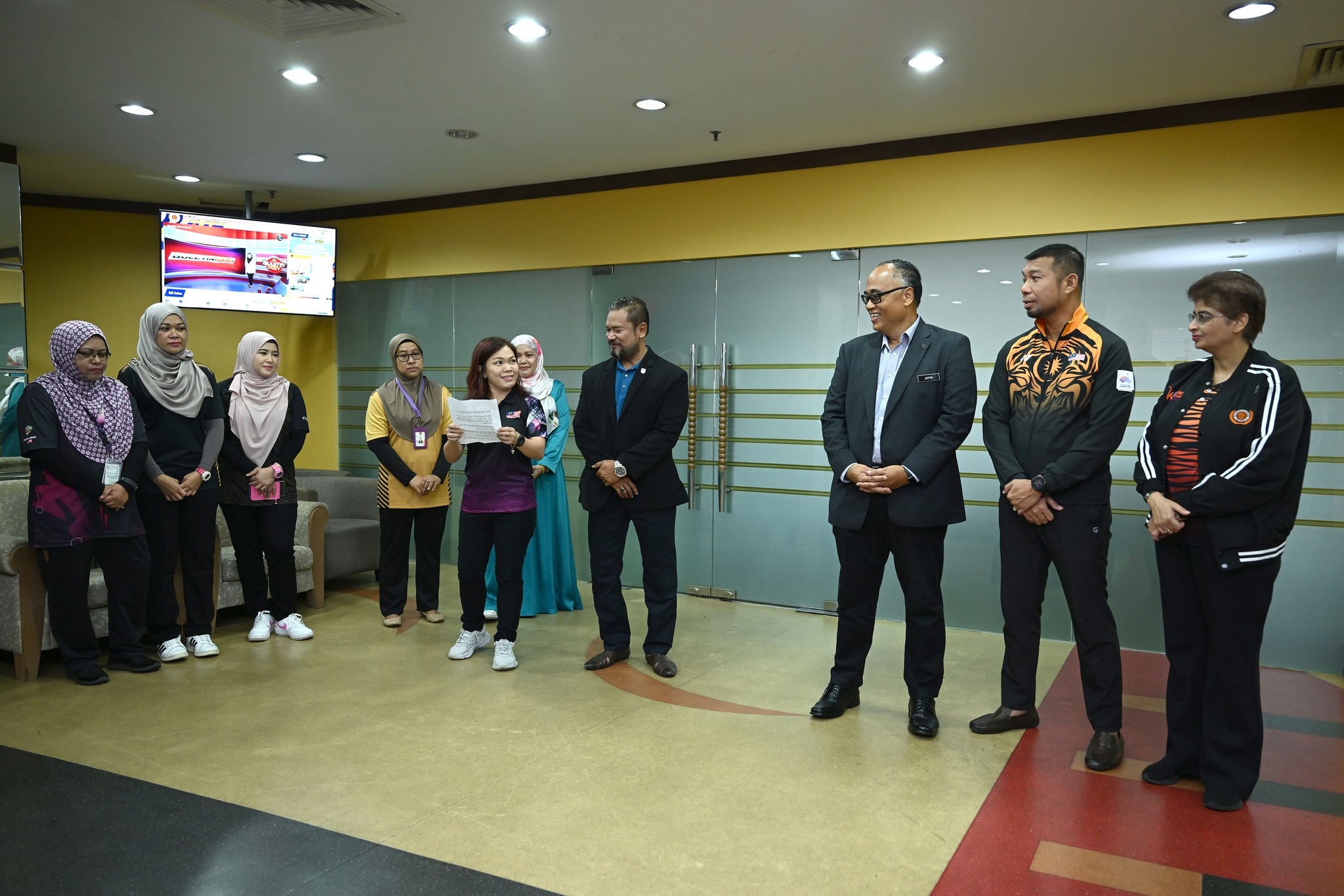 SESI CLOCK-IN KETUA PENGARAH MAJLIS SUKAN NEGARA MALAYSIA KE-10