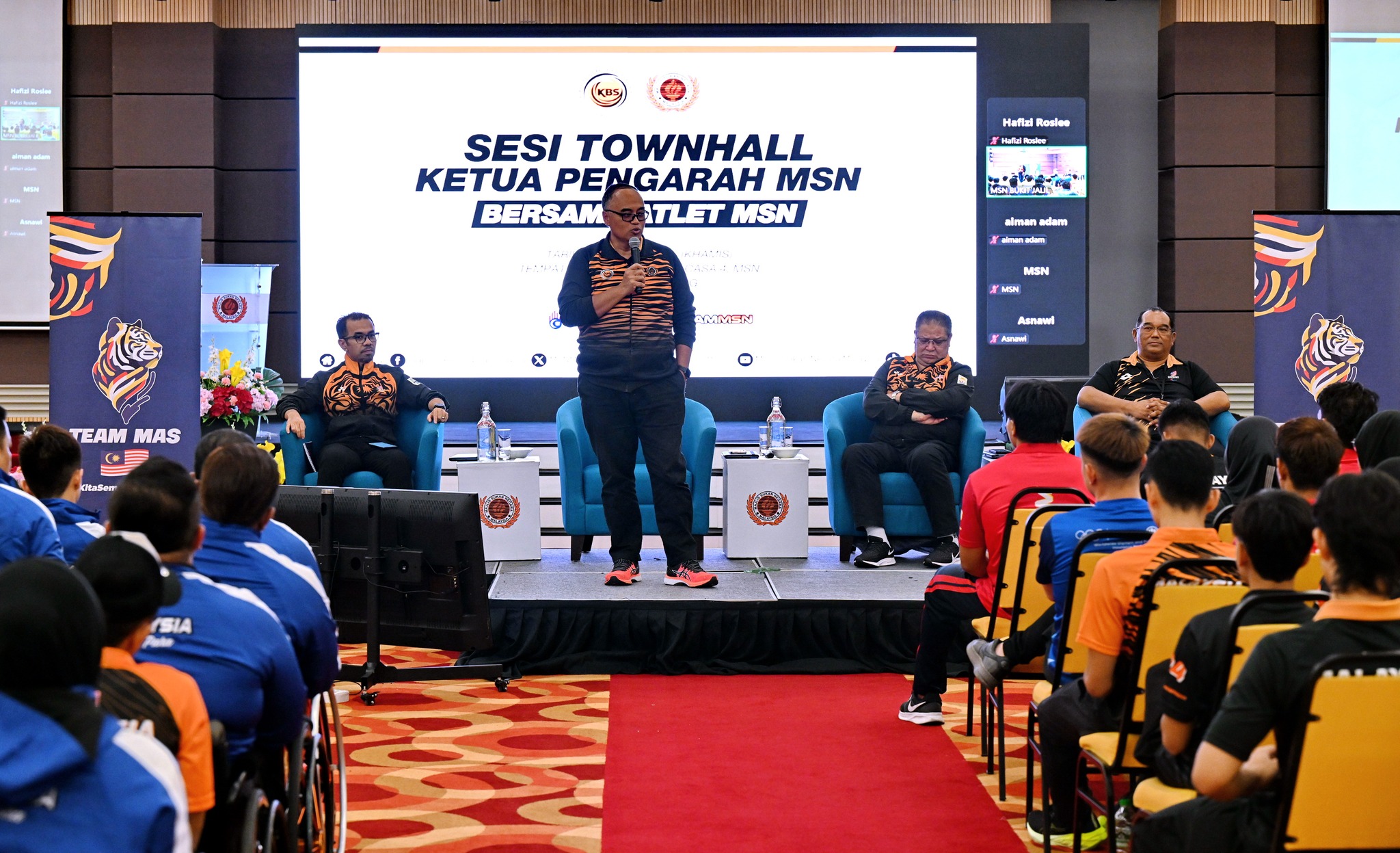SESI TOWNHALL KETUA PENGARAH MSN BERSAMA ATLET