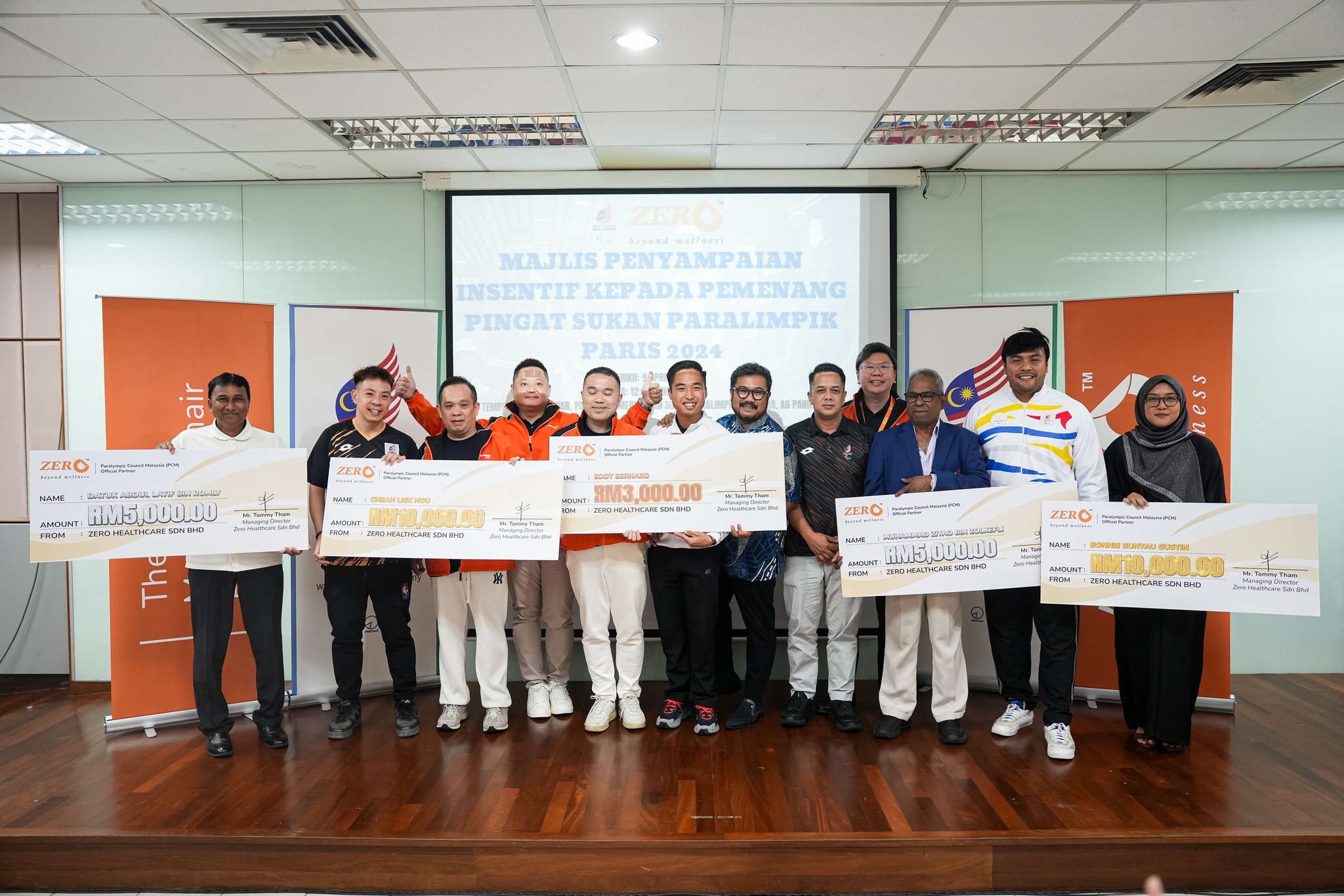 MAJLIS PENYAMPAIAN INSENTIF KEPADA PEMENANG PINGAT SUKAN PARALIMPIK PARIS 2024